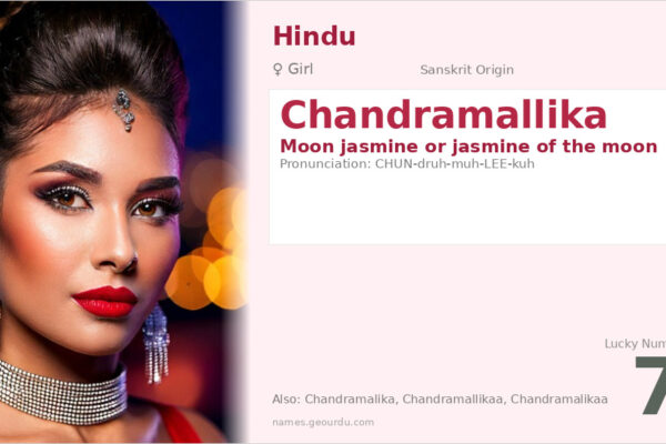 Chandramallika Name Meaning — Sanskrit Origin, Girl Name & Details (2025)