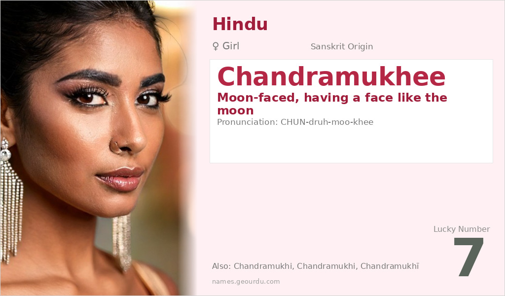 Chandramukhee Name Meaning and Details