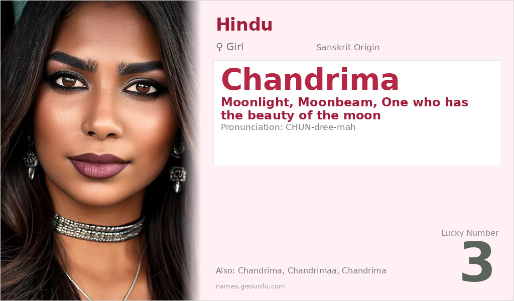Chandrima Name Meaning and Details