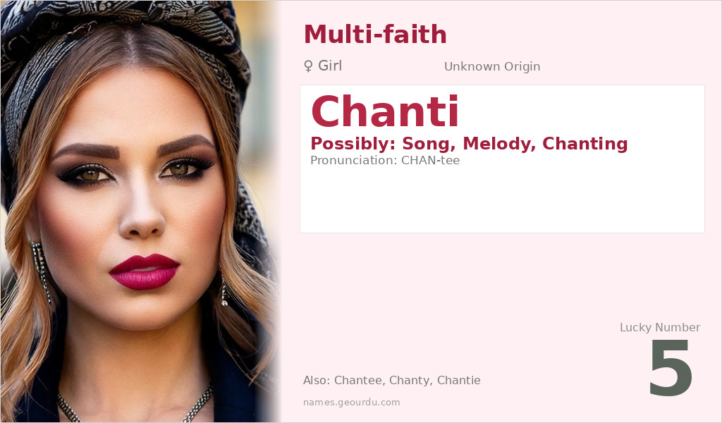 Chanti Name Meaning and Details