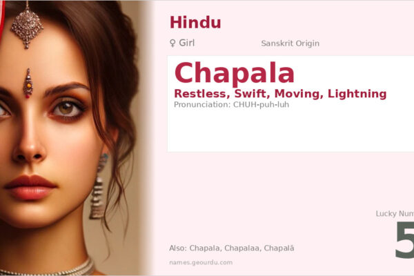 Chapala Name Meaning — Sanskrit Origin, Girl Name & Details (2025)