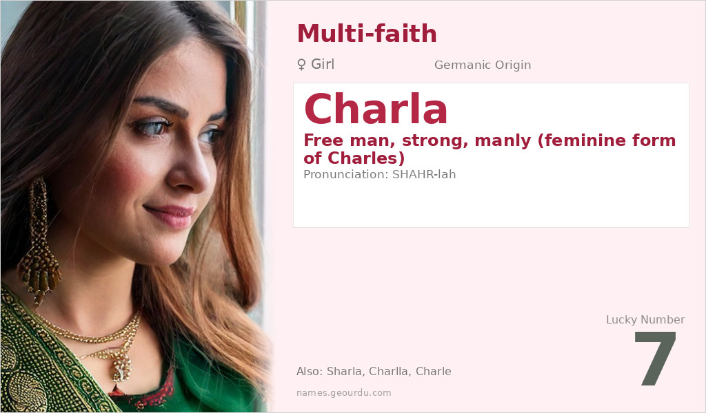 Charla Name Meaning and Details