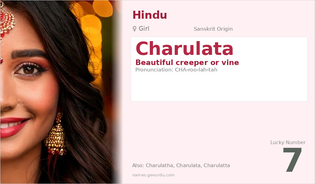 Charulata Name Meaning and Details