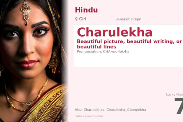 Charulekha Name Meaning — Sanskrit Origin, Girl Name & Details (2025)