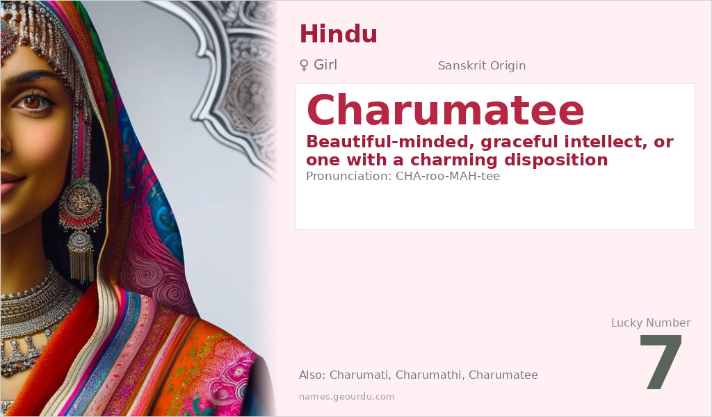 Charumatee Name Meaning and Details