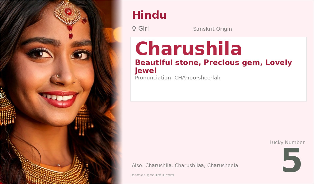 Charushila Name Meaning and Details