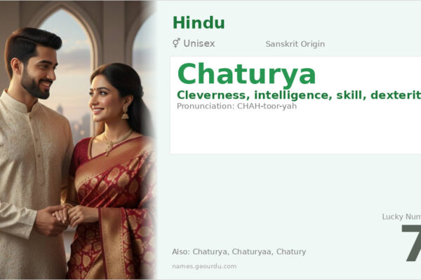 Chaturya Name Meaning — Sanskrit Origin, Gender & Details (2025)