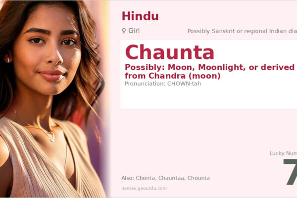 Chaunta Name Meaning — Origin, Gender & Details (2025)