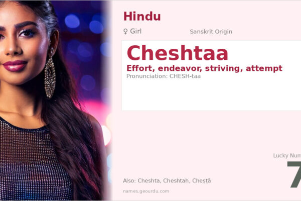 Cheshtaa Name Meaning — Sanskrit Origin, Girl Name & Details (2025)