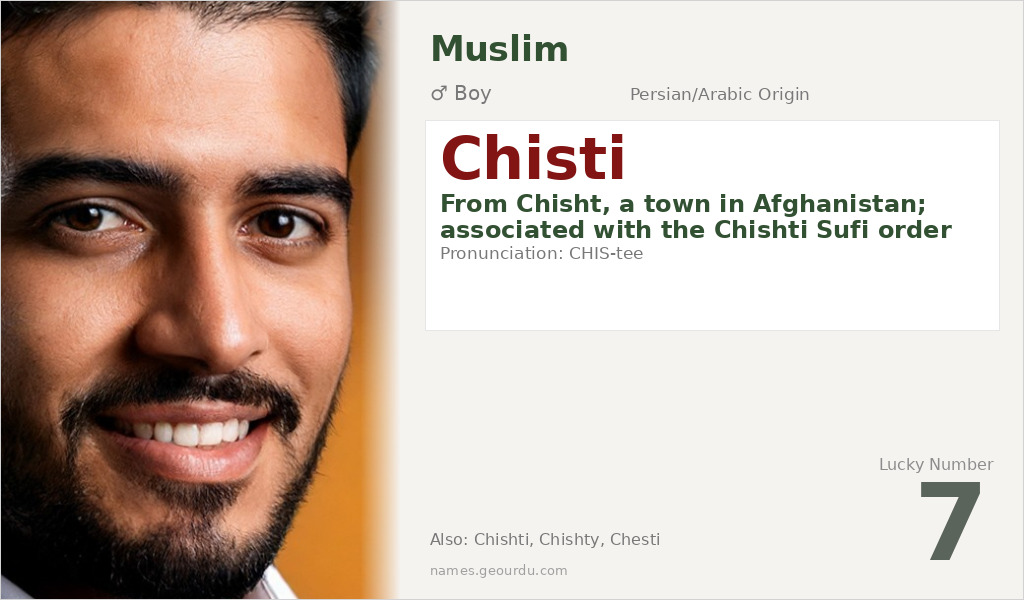 Chisti Name Meaning and Details