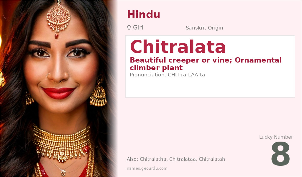 Chitralata Name Meaning and Details