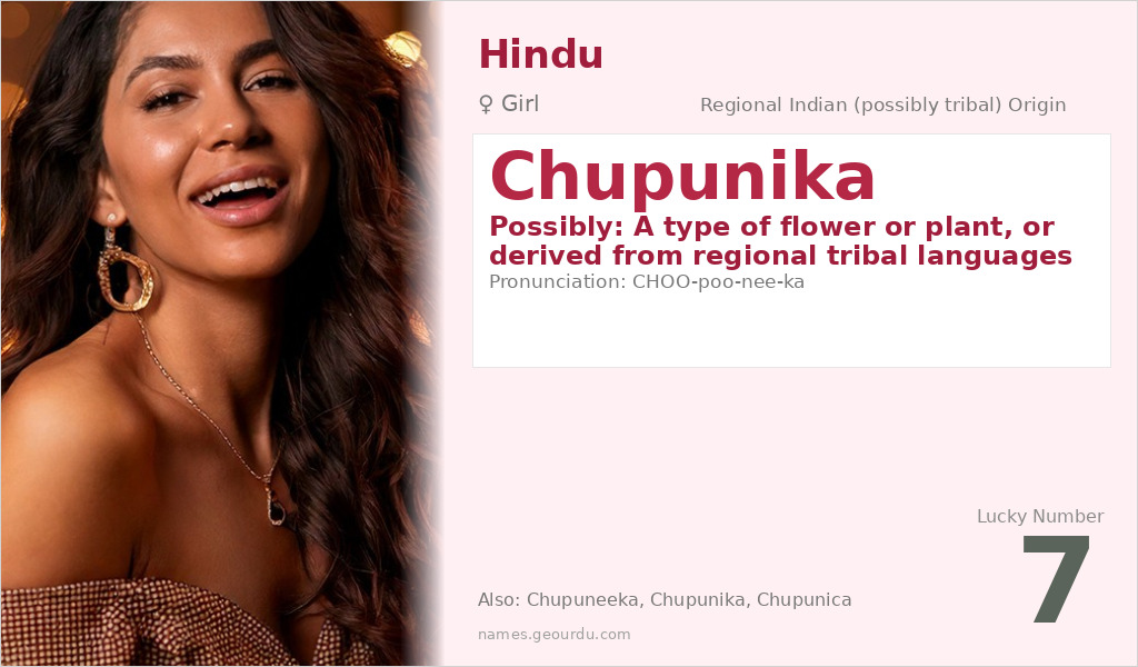 Chupunika Name Meaning and Details