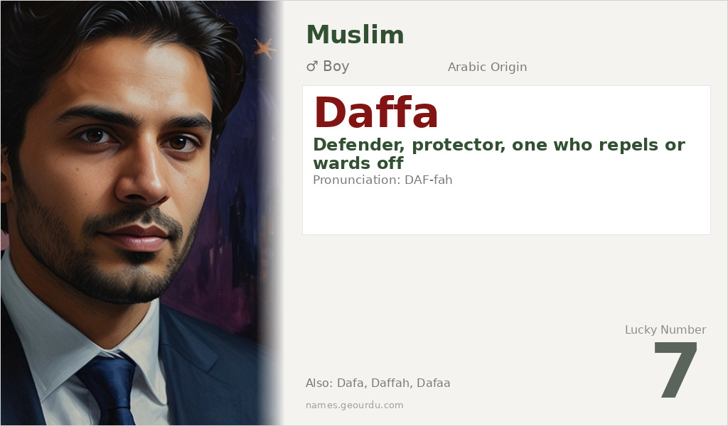 Daffa Name Meaning and Details
