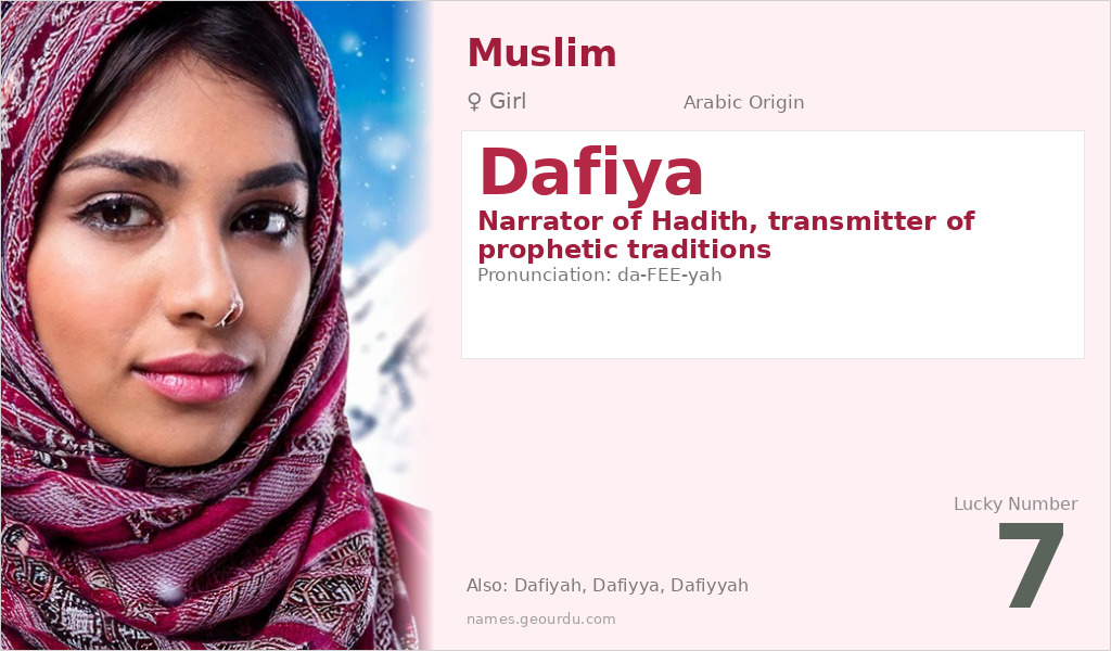 Dafiya Name Meaning and Details