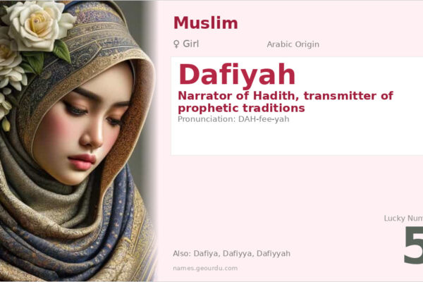 Dafiyah Meaning — Arabic Origin, Girl Name & Details (2025)