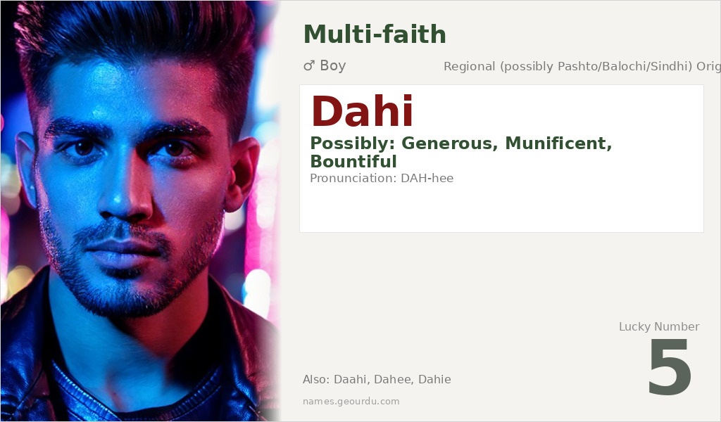 Dahi Name Meaning and Details