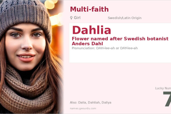 Dahlia Name Meaning — Flower Origin, Girl Name & Details (2025)