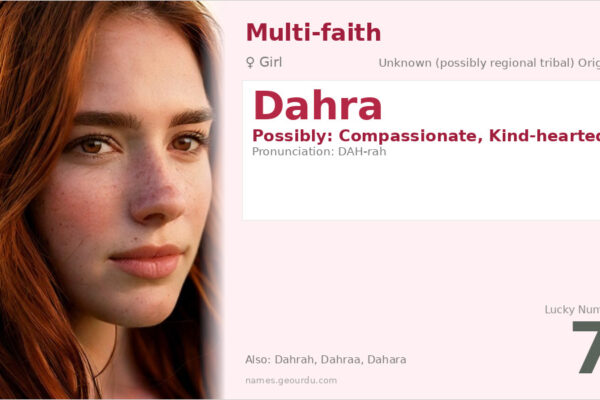 Dahra Name Meaning — Origin, Gender & Details (2025)