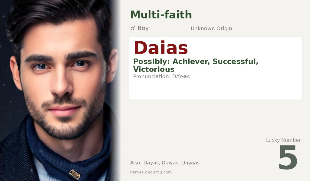 Daias Name Meaning and Details