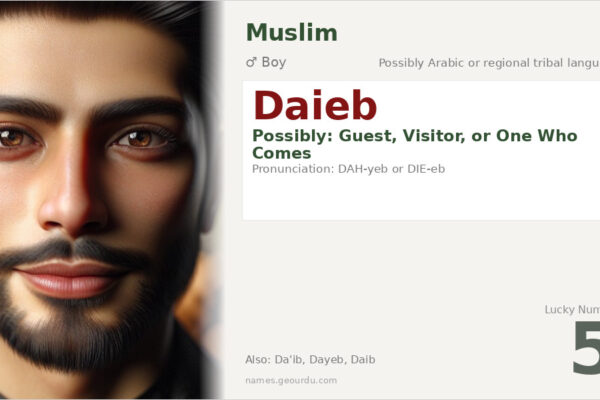 Daieb Name Meaning — Origin, Gender & Details (2025)