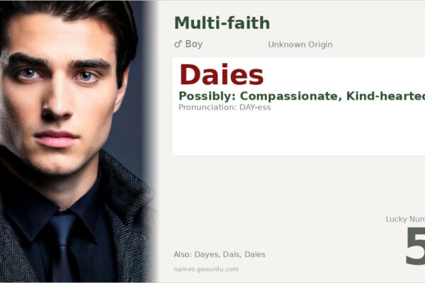Daies Name Meaning — Origin, Gender & Details (2025)
