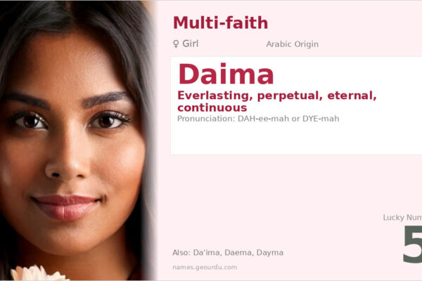 Daima Name Meaning — Arabic Origin, Girl Name & Details (2025)