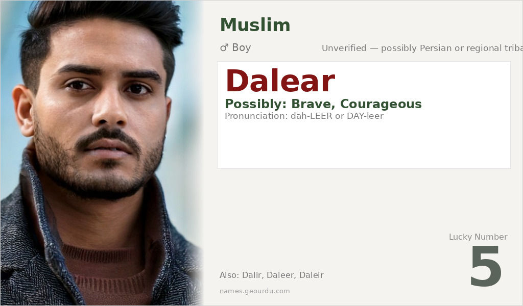 Dalear Name Meaning and Details