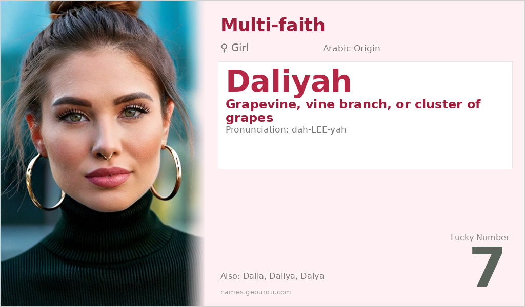 Daliyah Name Meaning and Details