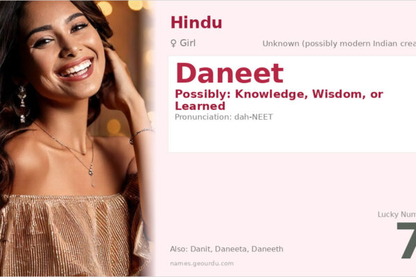 Daneet Name Meaning — Origin, Gender & Details (2025)