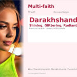 Darakhshanda Name Meaning and Details