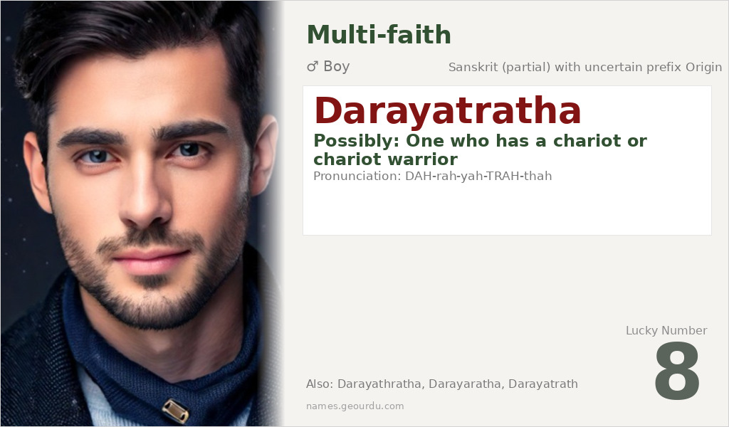 Darayatratha Name Meaning and Details