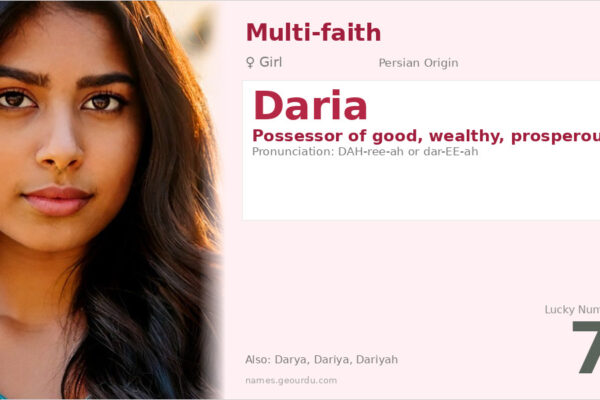 Daria Name Meaning — Persian Origin, Girl Name & Details (2025)