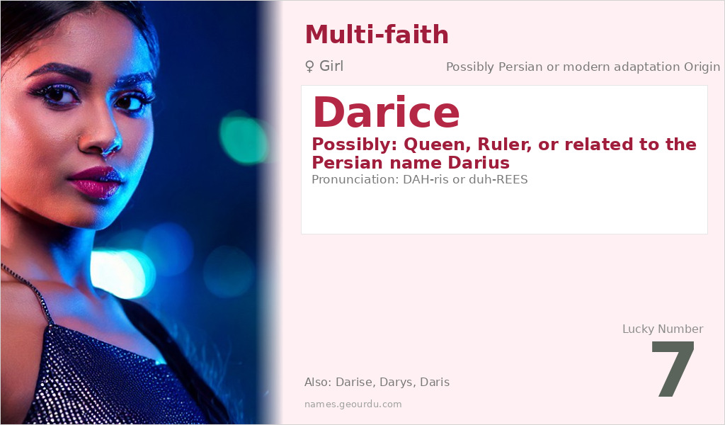 Darice Name Meaning and Details