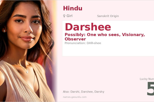 Darshee Name Meaning — Origin, Gender & Details (2025)