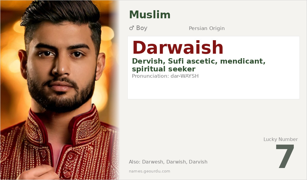 Darwaish Name Meaning and Details