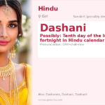 Dashani Name Meaning and Details