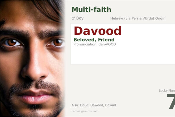 Davood Name Meaning — Origin, Gender & Details (2025)