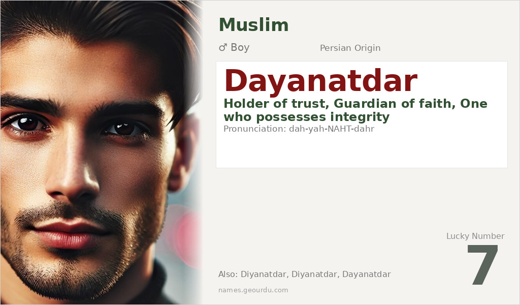 Dayanatdar Name Meaning and Details