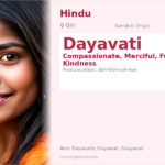 Dayavati Name Meaning and Details