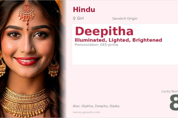 Deepitha Name Meaning — Sanskrit Origin, Girl Name & Details (2025)