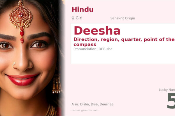 Deesha Name Meaning — Origin, Gender & Details (2025)