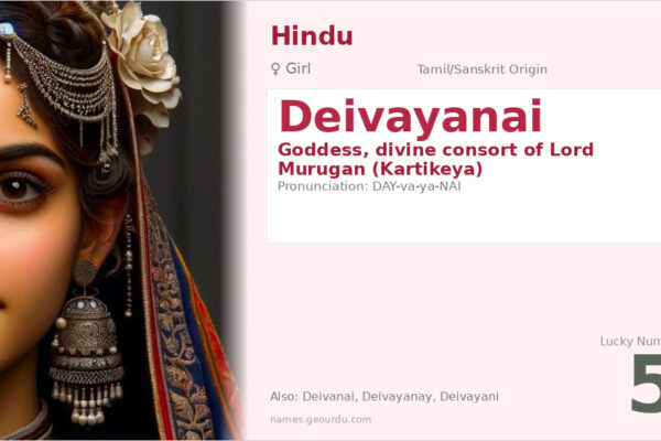 Deivayanai Meaning — Tamil Goddess Name, Origin & Details (2025)