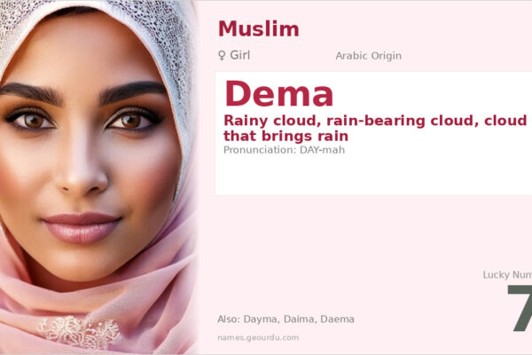 Dema Name Meaning — Arabic Origin, Girl’s Name & Cultural Significance (2025)