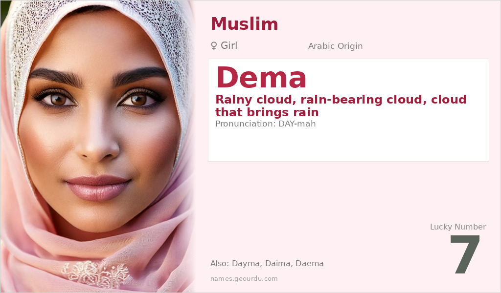 Dema Name Meaning and Details