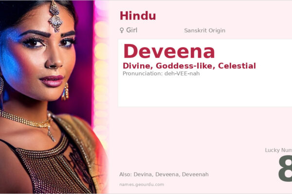 Deveena Name Meaning — Divine Origin, Girl Hindu Name & Details (2025)