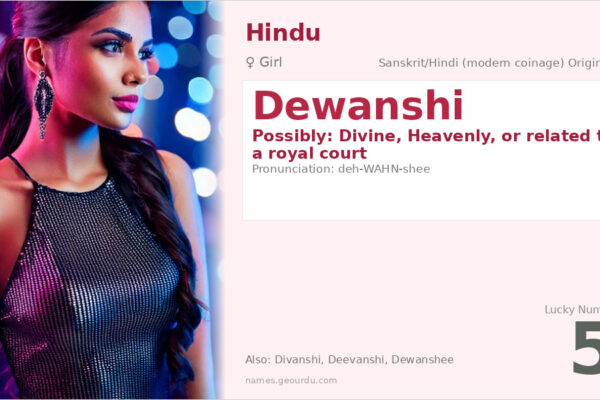 Dewanshi Name Meaning — Origin, Gender & Details (2025)