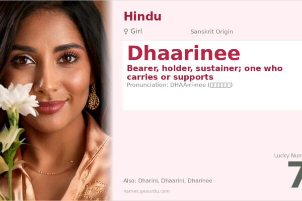 Dhaarinee Name Meaning — Sanskrit Origin, Girl Name & Details (2025)