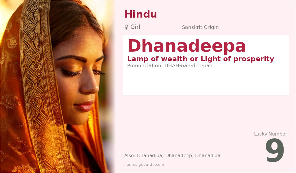 Dhanadeepa Name Meaning and Details