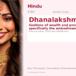 Dhanalakshmi Name Meaning and Details