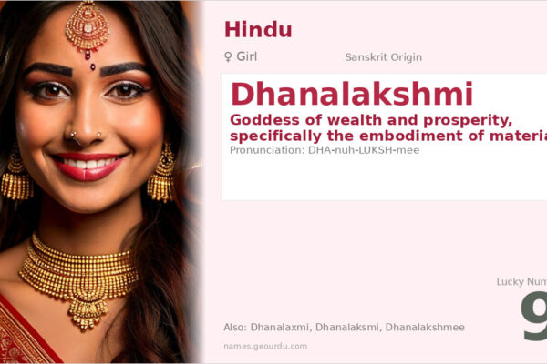 Dhanalakshmi Meaning — Sanskrit Origin, Goddess of Wealth & Details (2025)